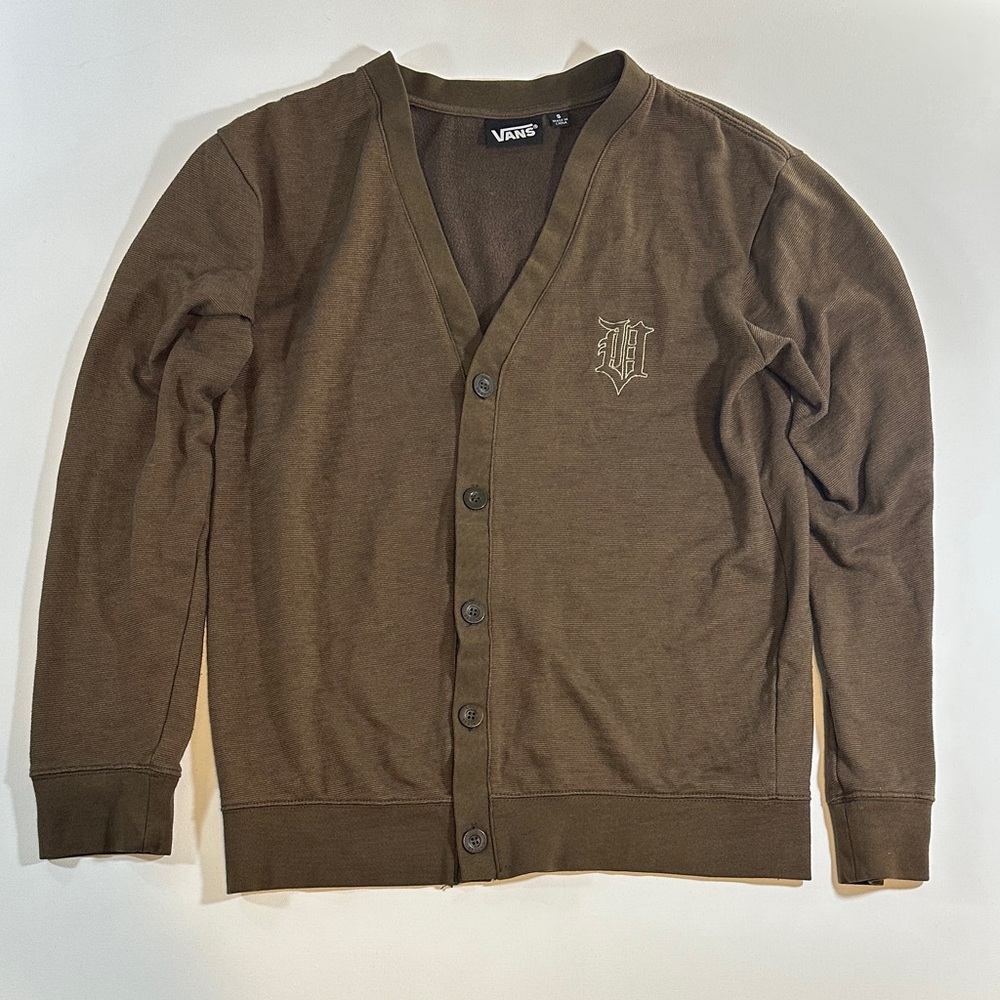 Vans Old English V Monogram Embroidered Cardigan Size S